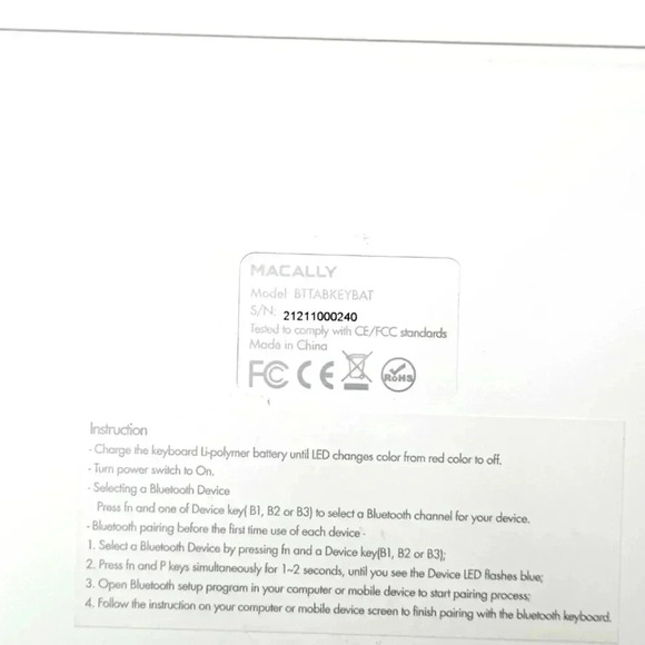 Macally wireless rechargeable keyboard‎ - Picture 3 of 6